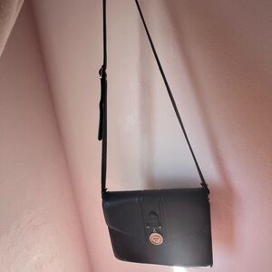 Vintage Etienne Aigner Navy Blue Crossbody Purse 80’s Style